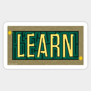 Learn Neon Sticker